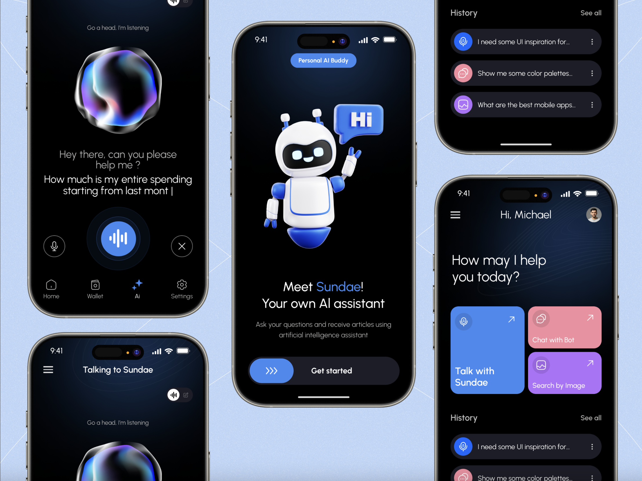 Practice speaking with AI tutor